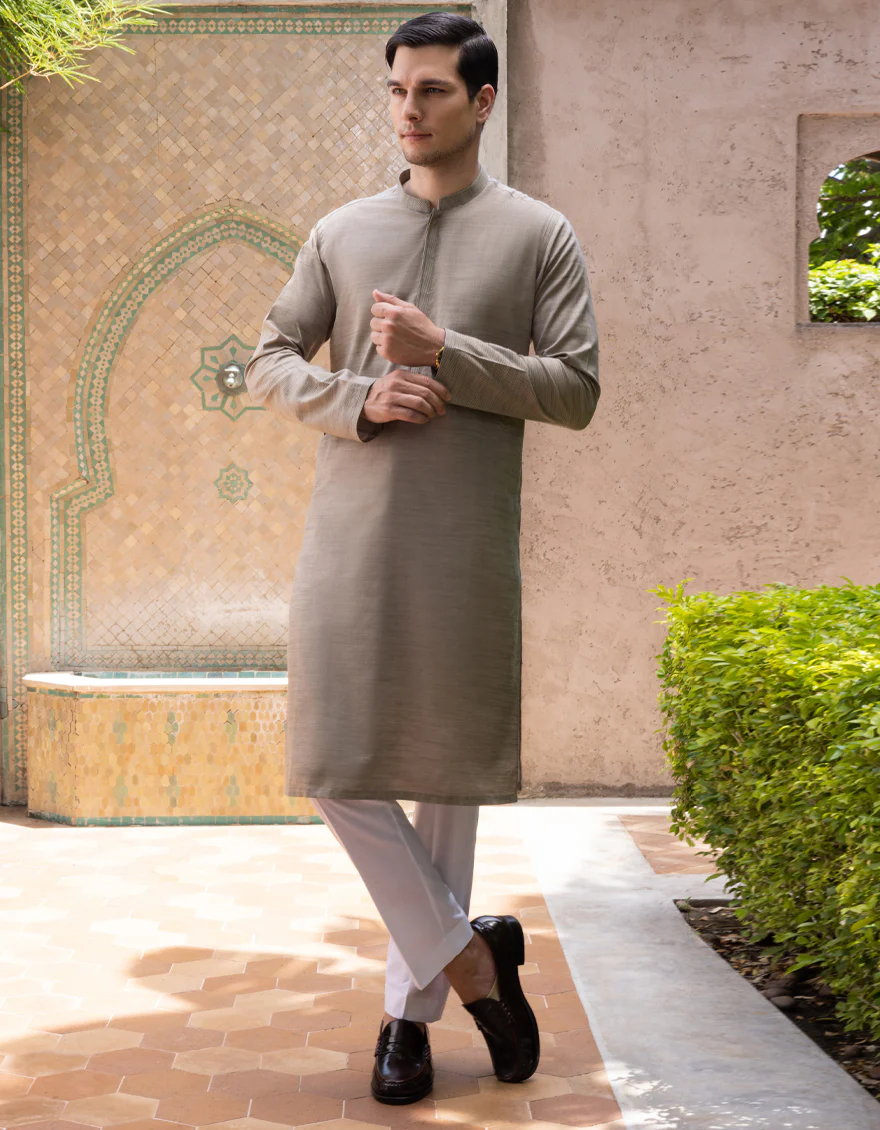 SAND COTTON KURTA | JJK-A-US-37670/W22/JJ8178-CL