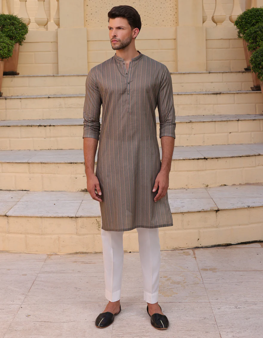 BROWN COTTON KURTA | JJK-S-32986/S24/JJ9212-SF