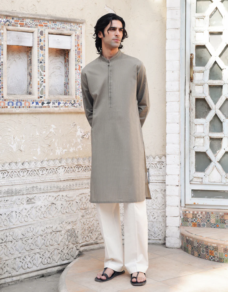 BROWN CVC KURTA | JJK-S-33353/S25/JJ89
