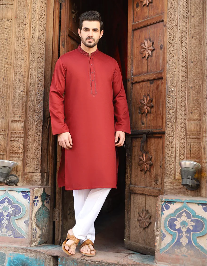 MAROON KURTA | JJK-S-US-31109/S21/JJ6959