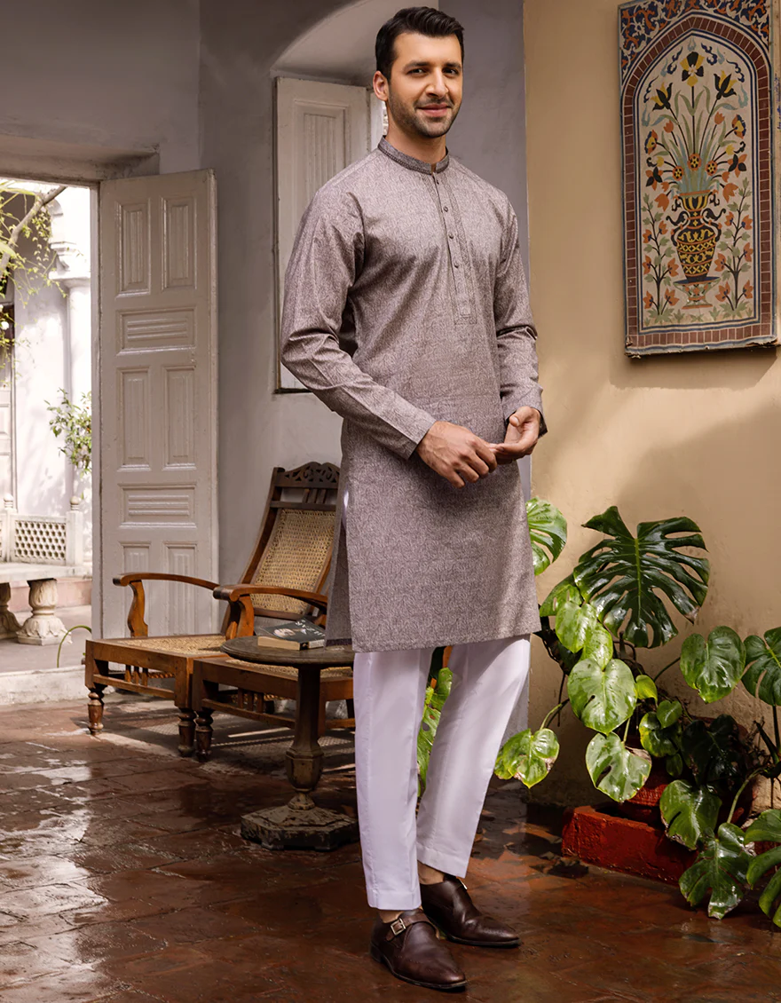 MUD BROWN COTTON KURTA | JJK-S-US-36899/S22/JJ7546-SF