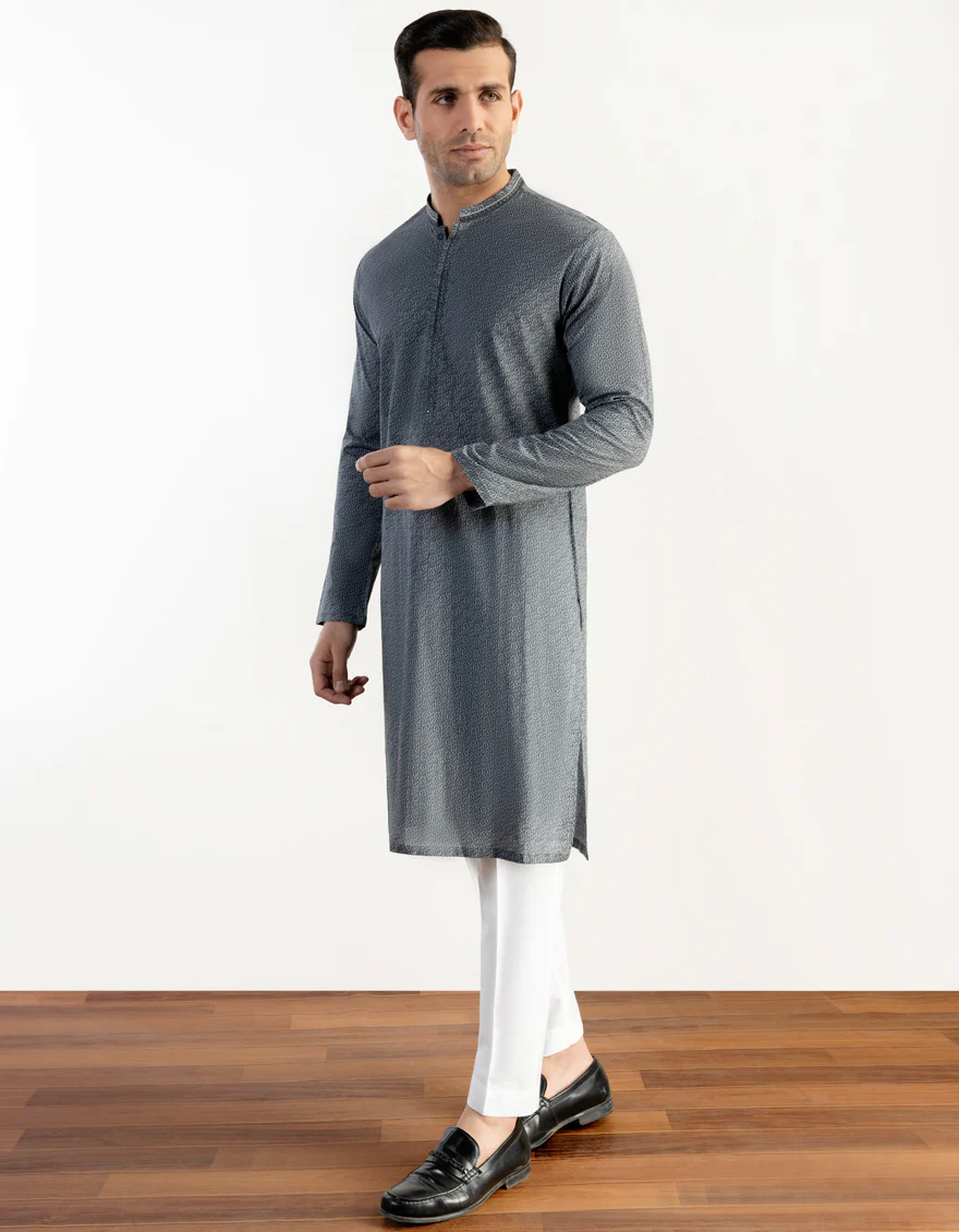 GREY COTTON KURTA | JJK-S-US-47013/S23/JJ8771-SF