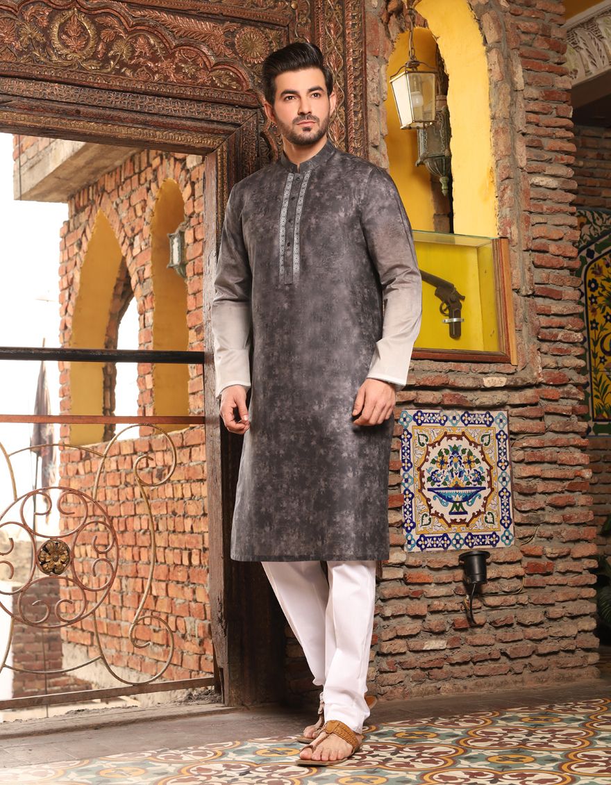 CHARCOAL GREY KURTA | JJK-S-US-90328/S20/JJ6837