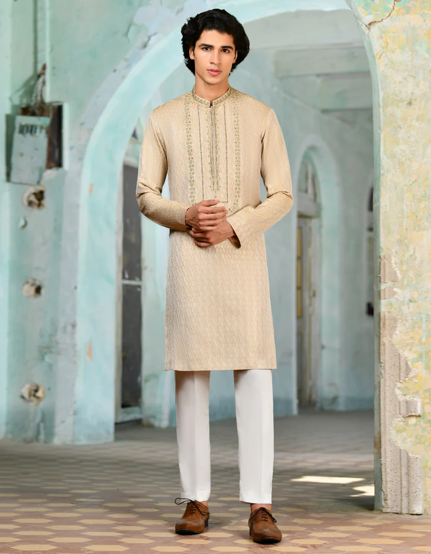 WHITE KURTA | JJK-SP-A-45458/S24/JJ1103-FL