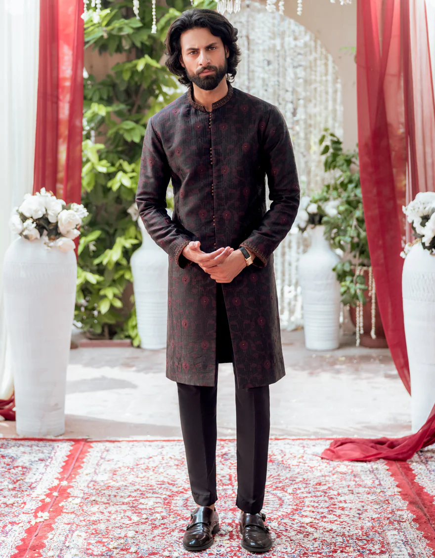 BLACK KURTA | JJK-SP-A-48131/S24/JJ9180-FL