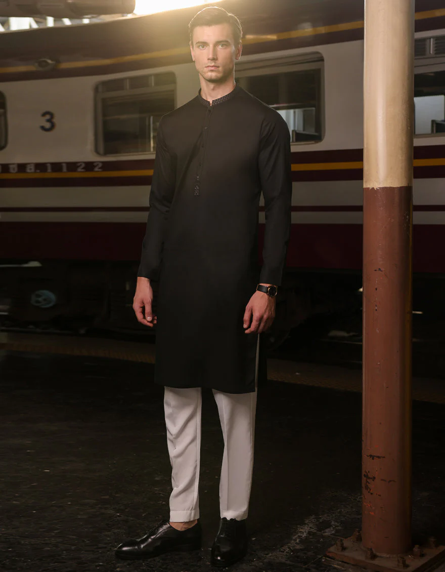 BLACK KURTA | JJK-US-24-37807