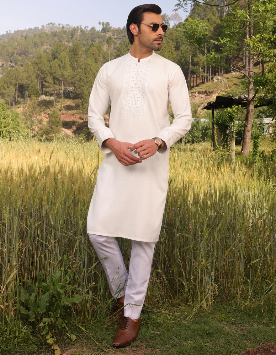 WHITE KURTA | JJK-US-04-45238