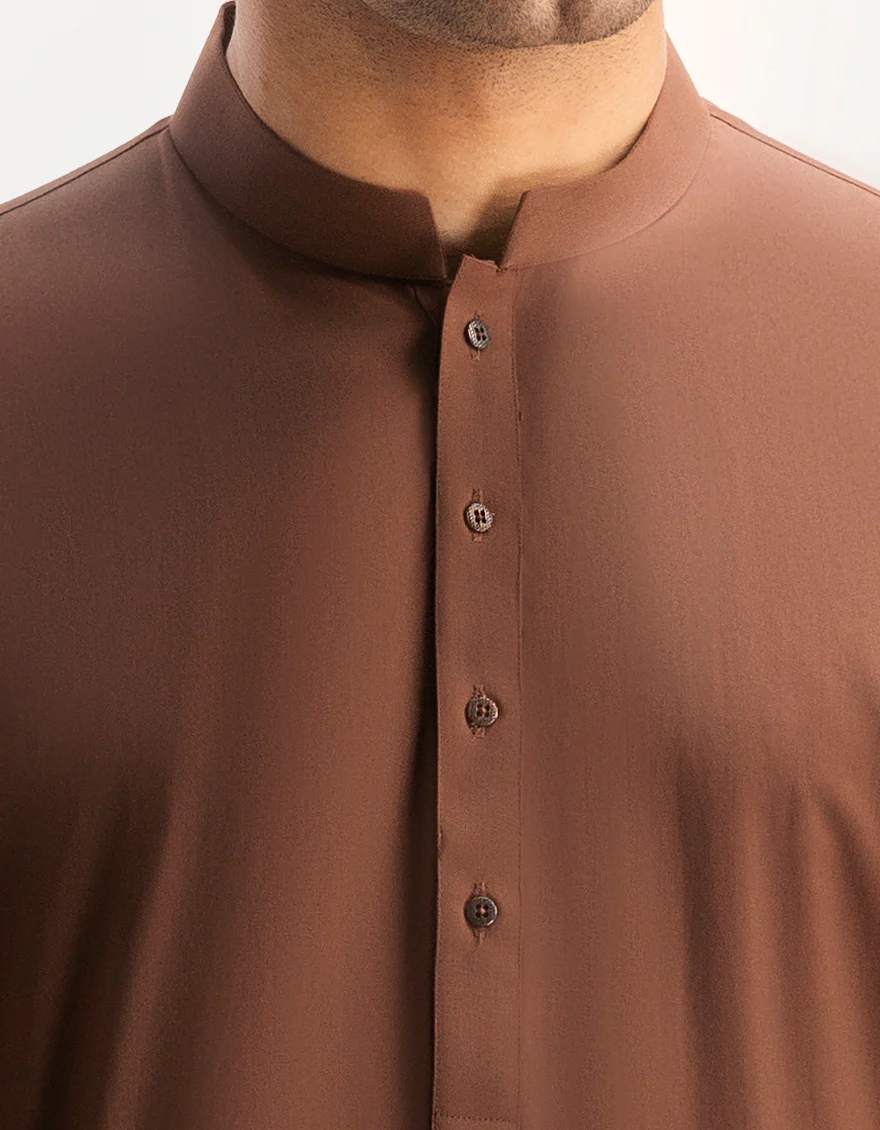 BROWN BLENDED KURTA TROUSERS | JJKP-A-47006-R9-AP/S24/JJ9664-PN - Image 3