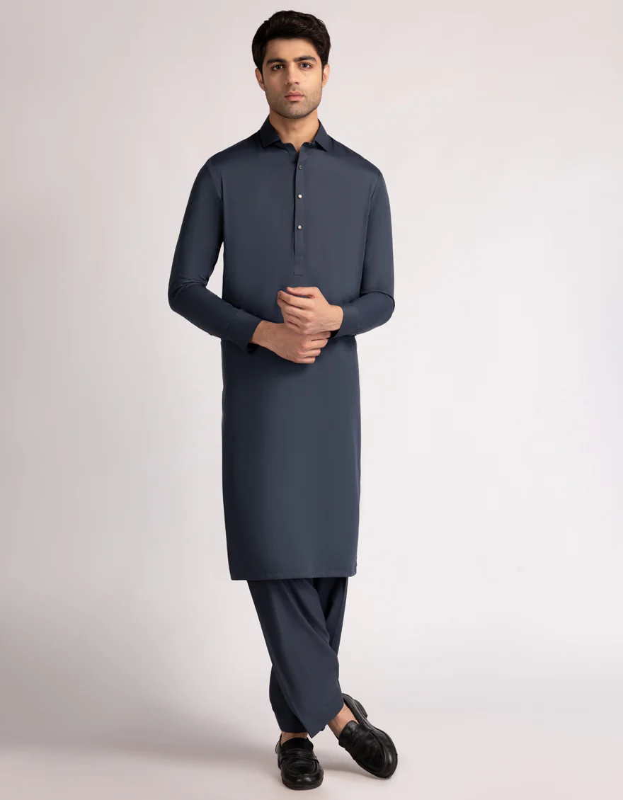 BLUE BLENDED KAMEEZ SHALWAR | JJKS-A-33562/S26/JJ9947-PN