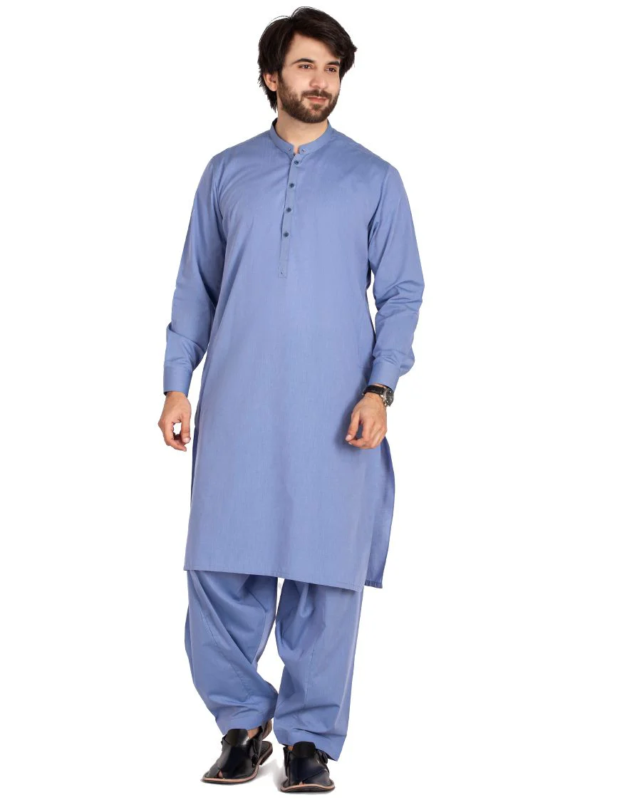 BLUE KAMEEZ SHALWAR | JJKS-A-US-36740/W20/JJ7048