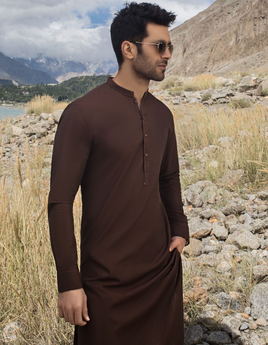 RUST KAMEEZ SHALWAR | JJKS-A-US-39188/W21/JJ7237-CL