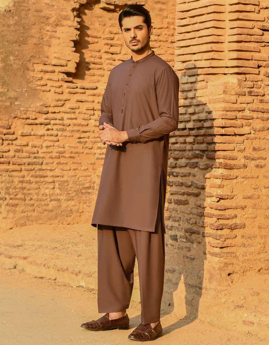 PLUM BLENDED KAMEEZ SHALWAR | JJKS-A-US-44037/S22/JJ8121-SF