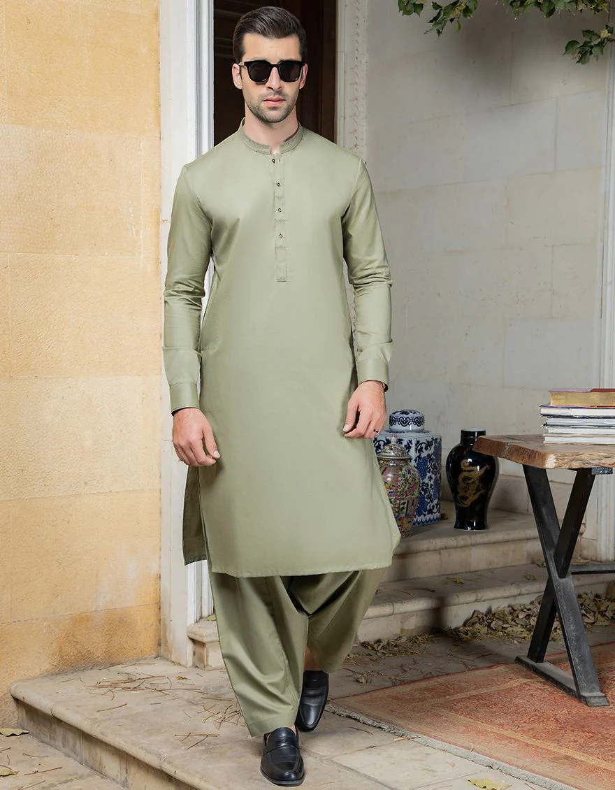 GREEN KAMEEZ SHALWAR | JJKS-S-US-31165/S21/JJ6986