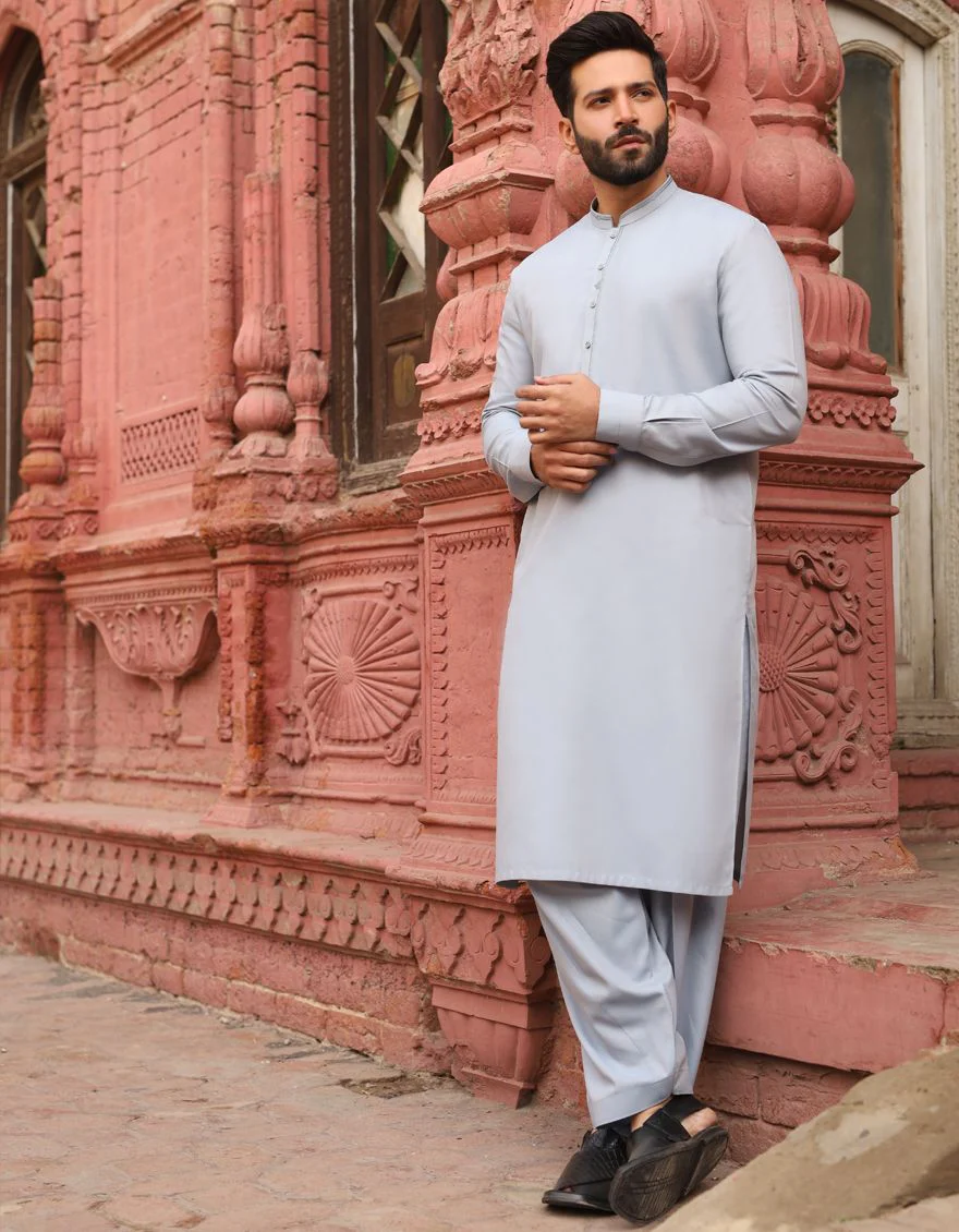 SKY BLUE KAMEEZ SHALWAR | JJKS-S-US-34010/S21/JJ7019