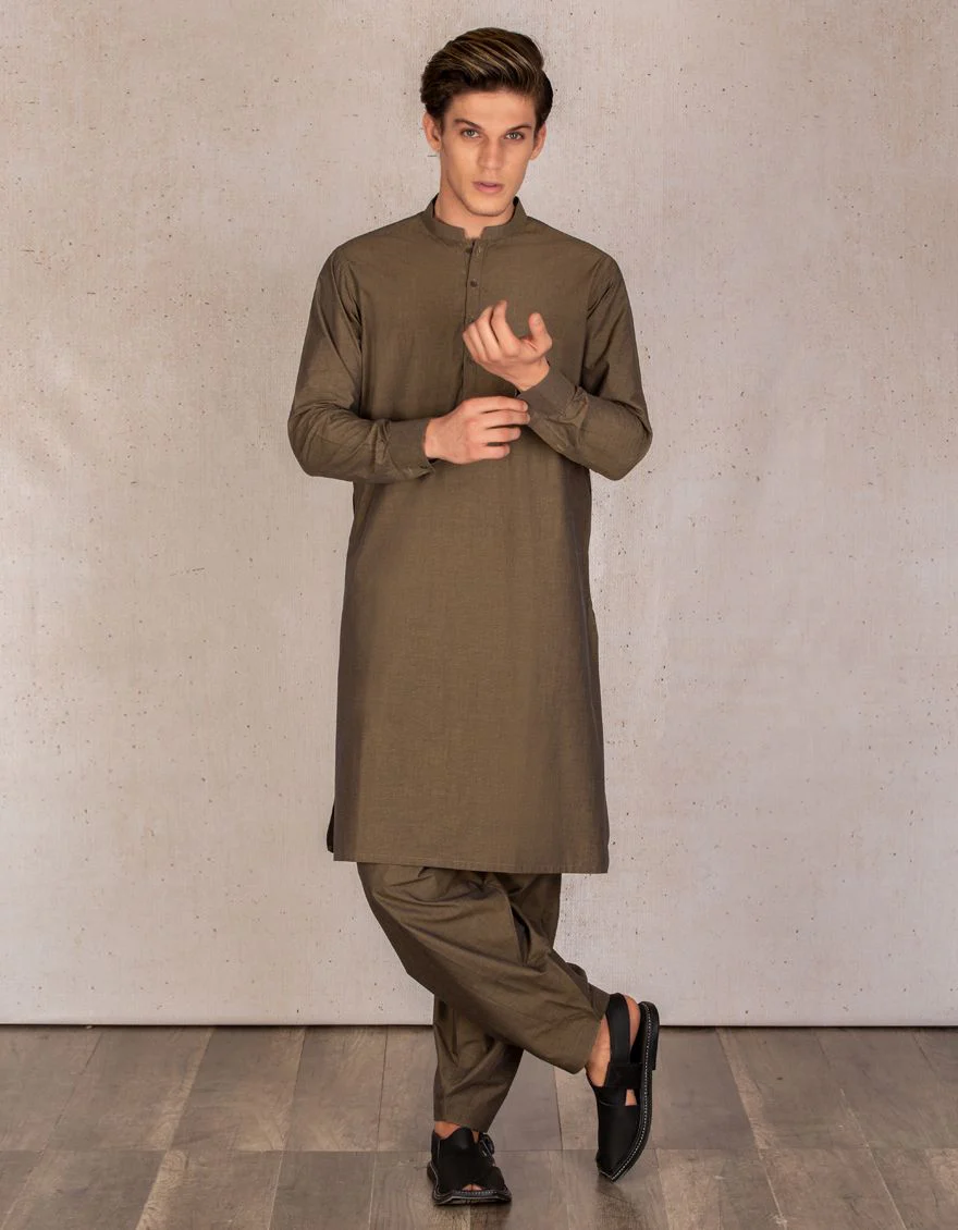 MEHNDI GREEN KAMEEZ SHALWAR | JJKS-S-US-40064/S21/JJ6972