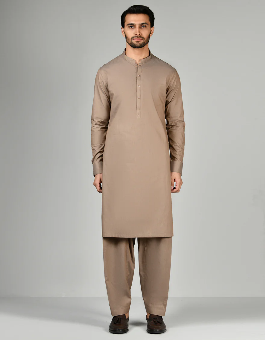 BROWN KAMEEZ SHALWAR | JJKS-US-24-32827