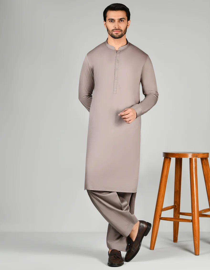 BROWN KAMEEZ SHALWAR | JJKS-US-24-34575