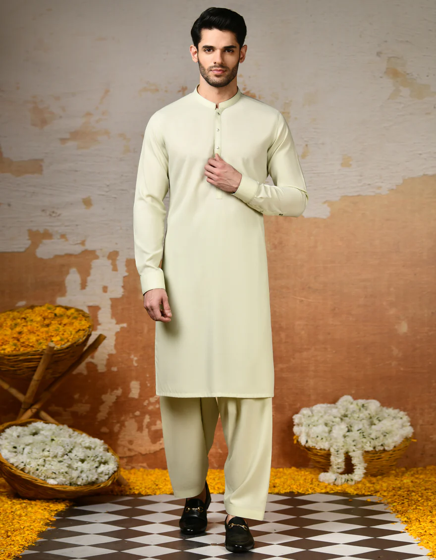 GREEN KAMEEZ SHALWAR | JJKS-US-24-47153