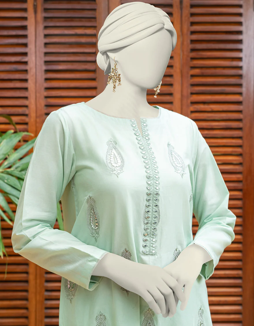 GREEN KURTI | JJLK-JSS-US-04-319 - Image 2