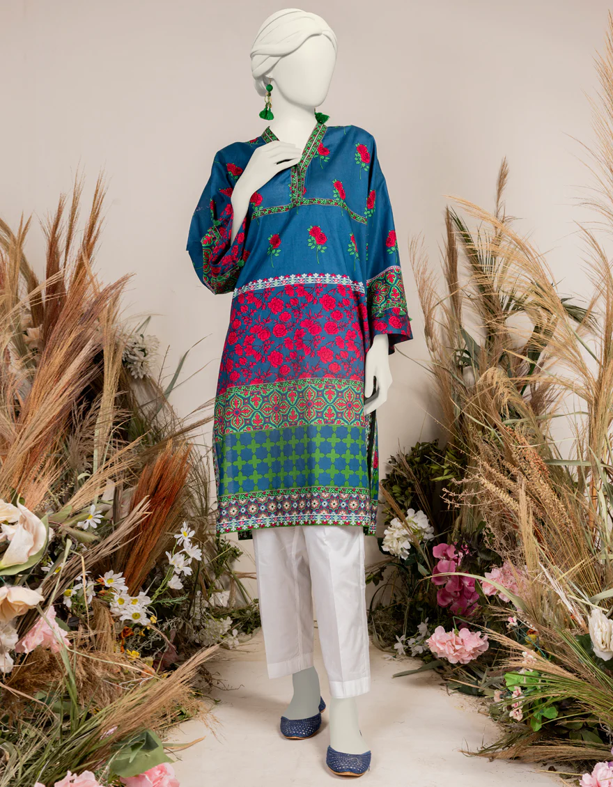 BLUE PRINTED KURTI | JJLK-S-JPWS-24-3013 FB/DASTAN-2