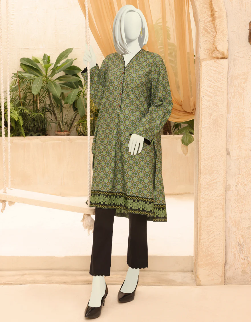 GREEN CAMBRIC KURTI | JJLK-S-JPWS-US-22-3005 FB/MICHELLE