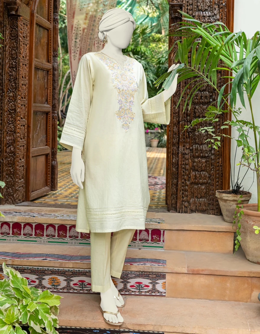 YELLOW LAWN KURTI | JJLK-S-JSS-24-339 FB/CHAMPA-03