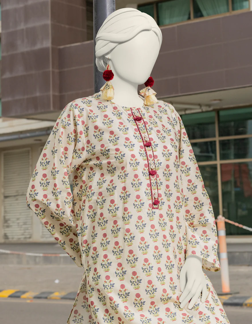 BROWN LAWN KURTI | JJLK-S-JSS-24-371 FB - Image 2