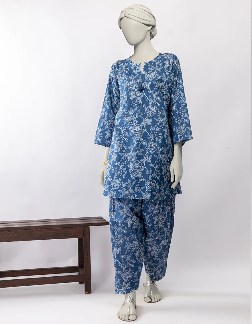 BLUE LAWN KURTI | JJLK-S-JSS-25-415 FB