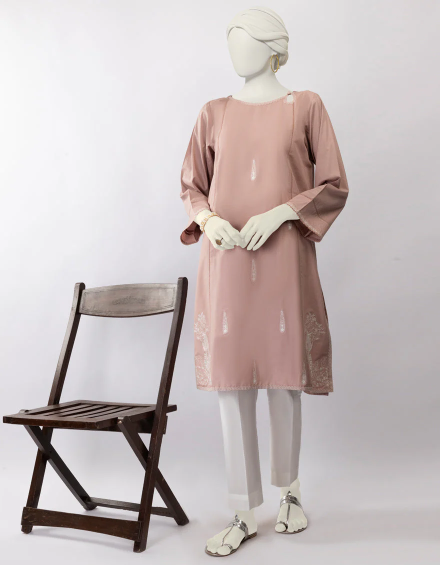 PEACH LAWN KURTI | JJLK-S-JSS-25-439 FB