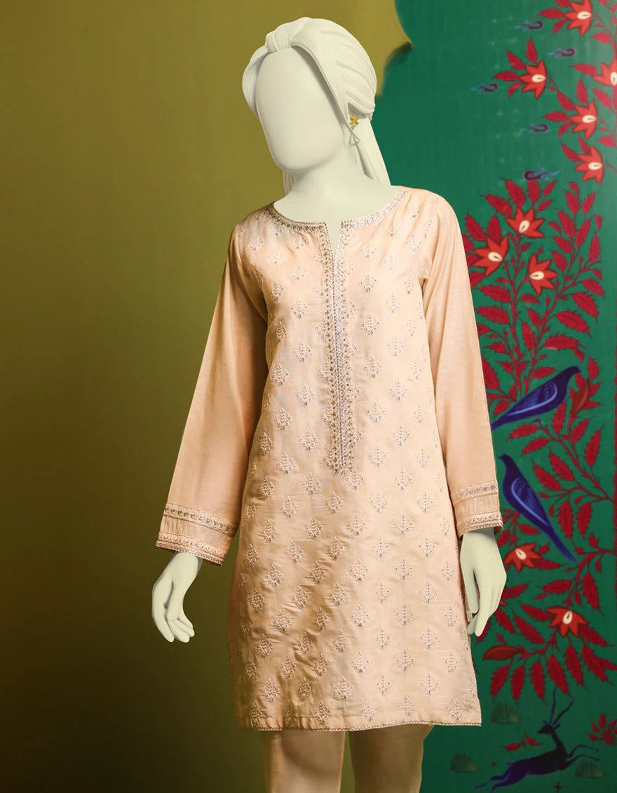 OFF WHITE COTTON KURTI | JJLK-S-JSS-US-22-415 FB/HF-120