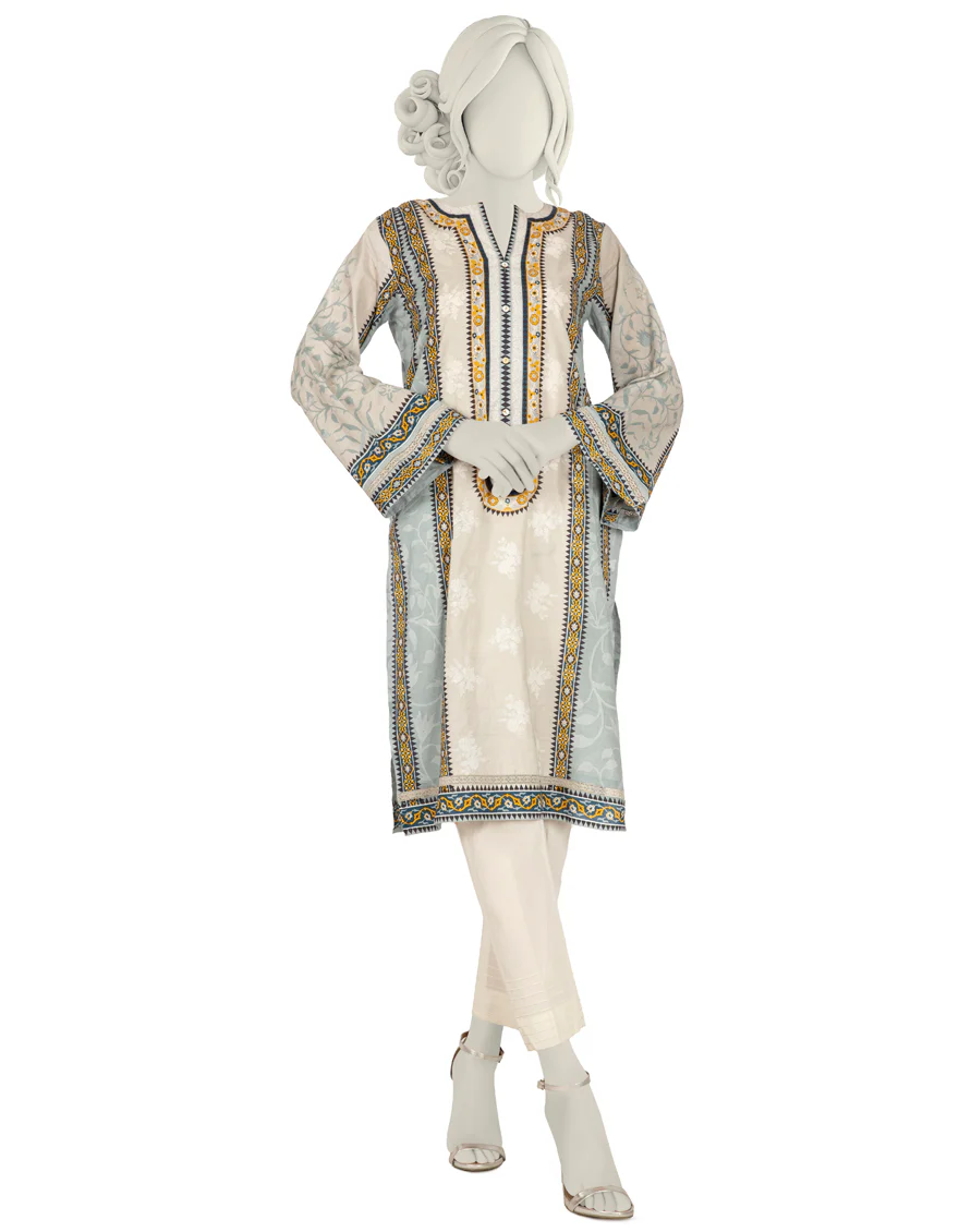 GREY LAWN KURTI | JJLK-S-JSS-US-22-442 FB/OCEAN