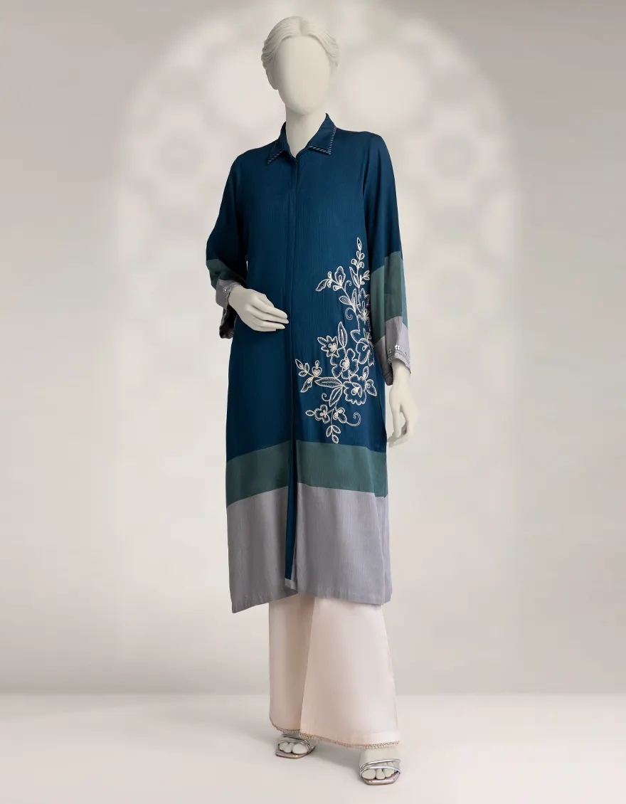 BLUE PASHMINA KURTI | JJLK-W-JSS-25-565 FB/VIBRANT BANDS-04
