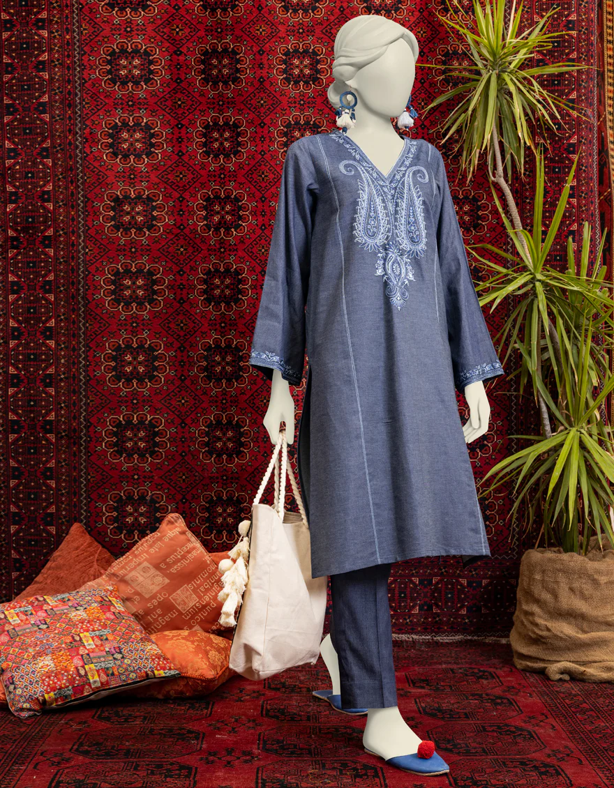 BLUE DENIM KURTI | JJLK-W-JWS-US-23-3050 FB/DENIM-1