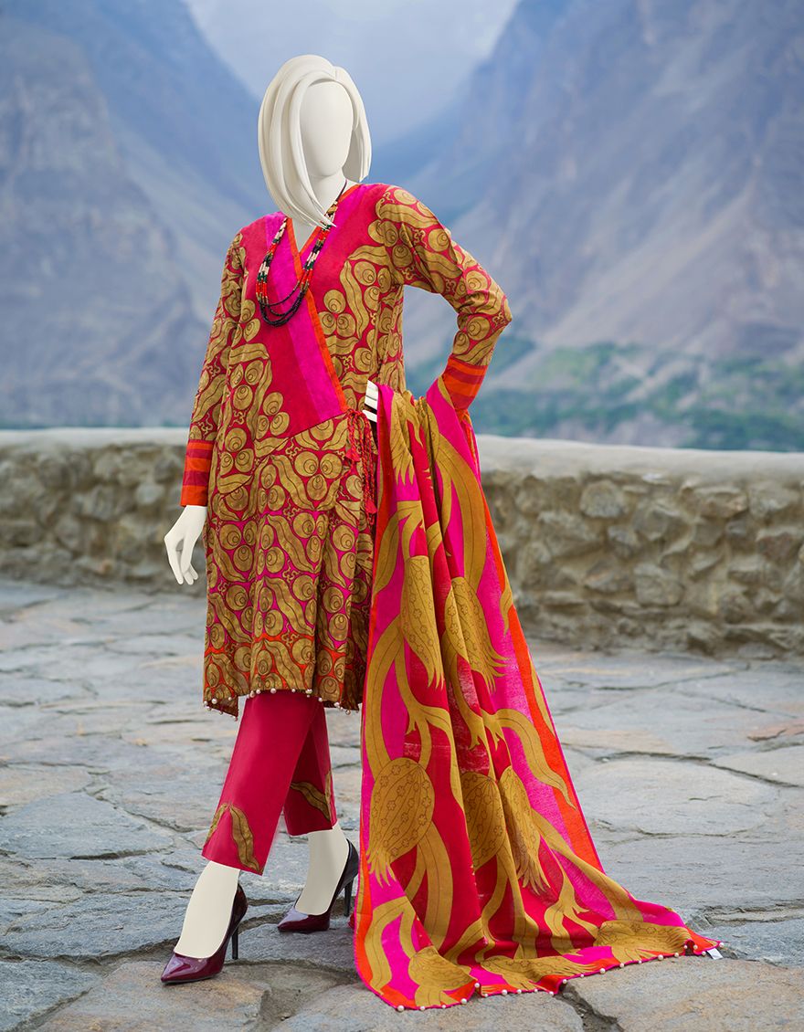 MUSTARD CAMBRIC 3PC UNSTITCHED | JJLS-W-JW-US-21-1727 FB/ROYLE
