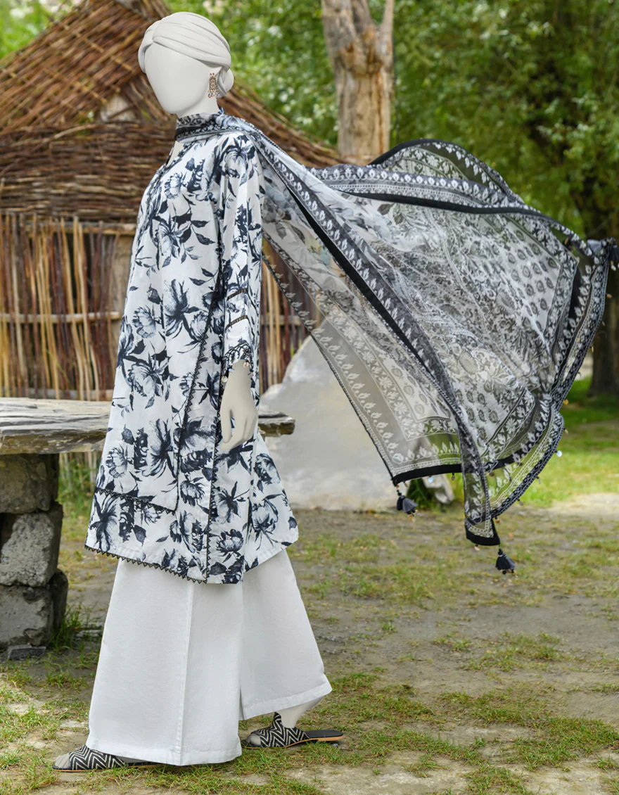 BLACK & WHITE 3PC UNSTITCHED | JJLS-W-JW-US-23-1742 FB/MAJESTIC-2