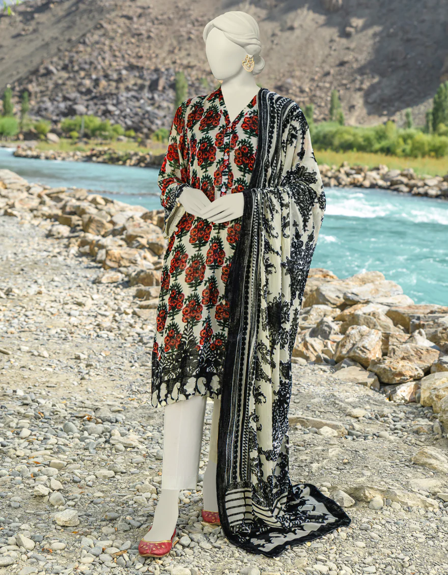 OFF WHITE PALACHI 3PC UNSTITCHED | JJLS-W-JW-US-23-1754 FB/VELVETEEN-2