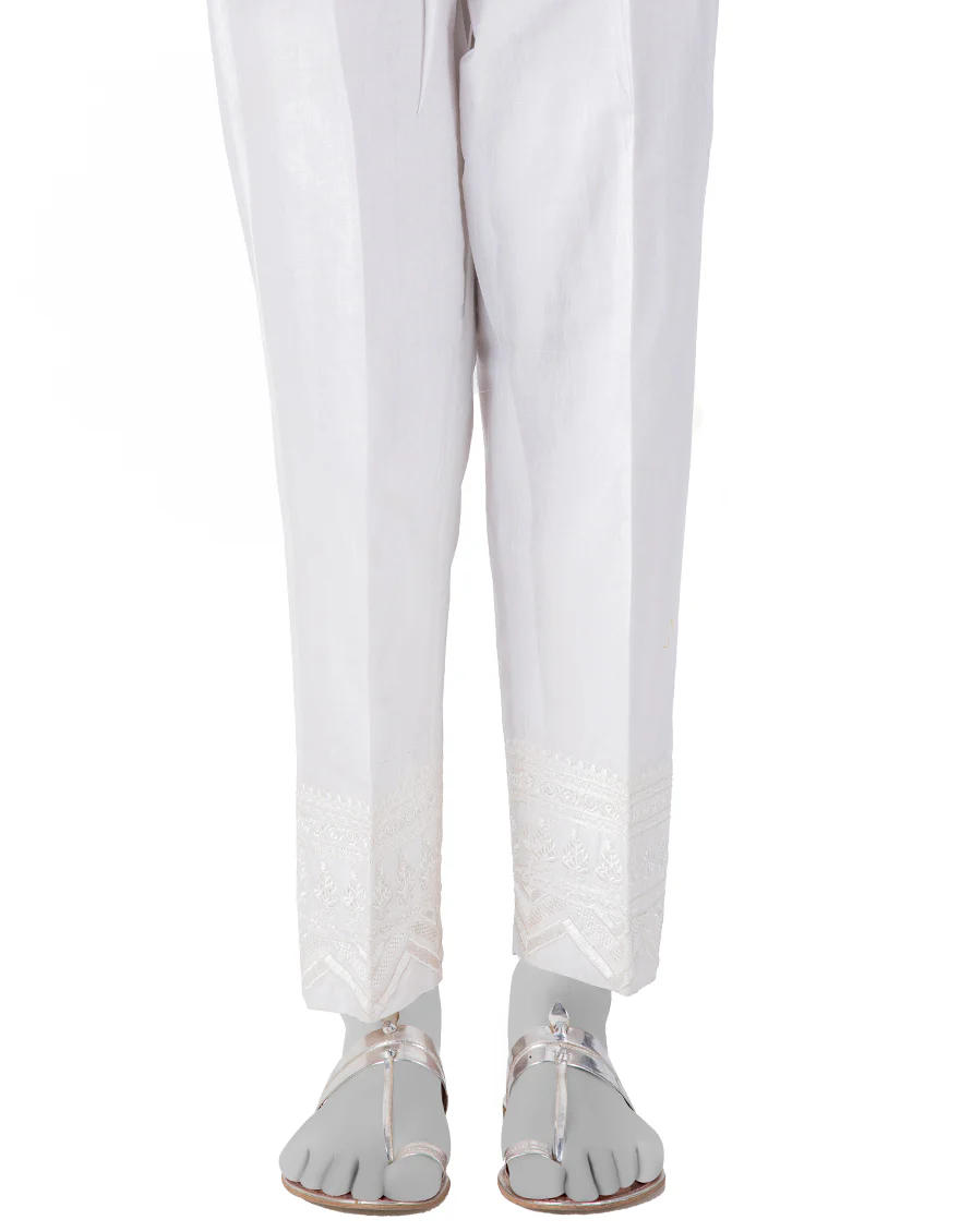 WHITE LAWN TROUSERS | JJLT-S-25-8015-A FB/WHITE-8015