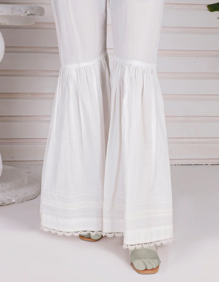 WHITE CAMBRIC TROUSERS | JJLT-S-JPWT-US-23-584 FB/US-22-001