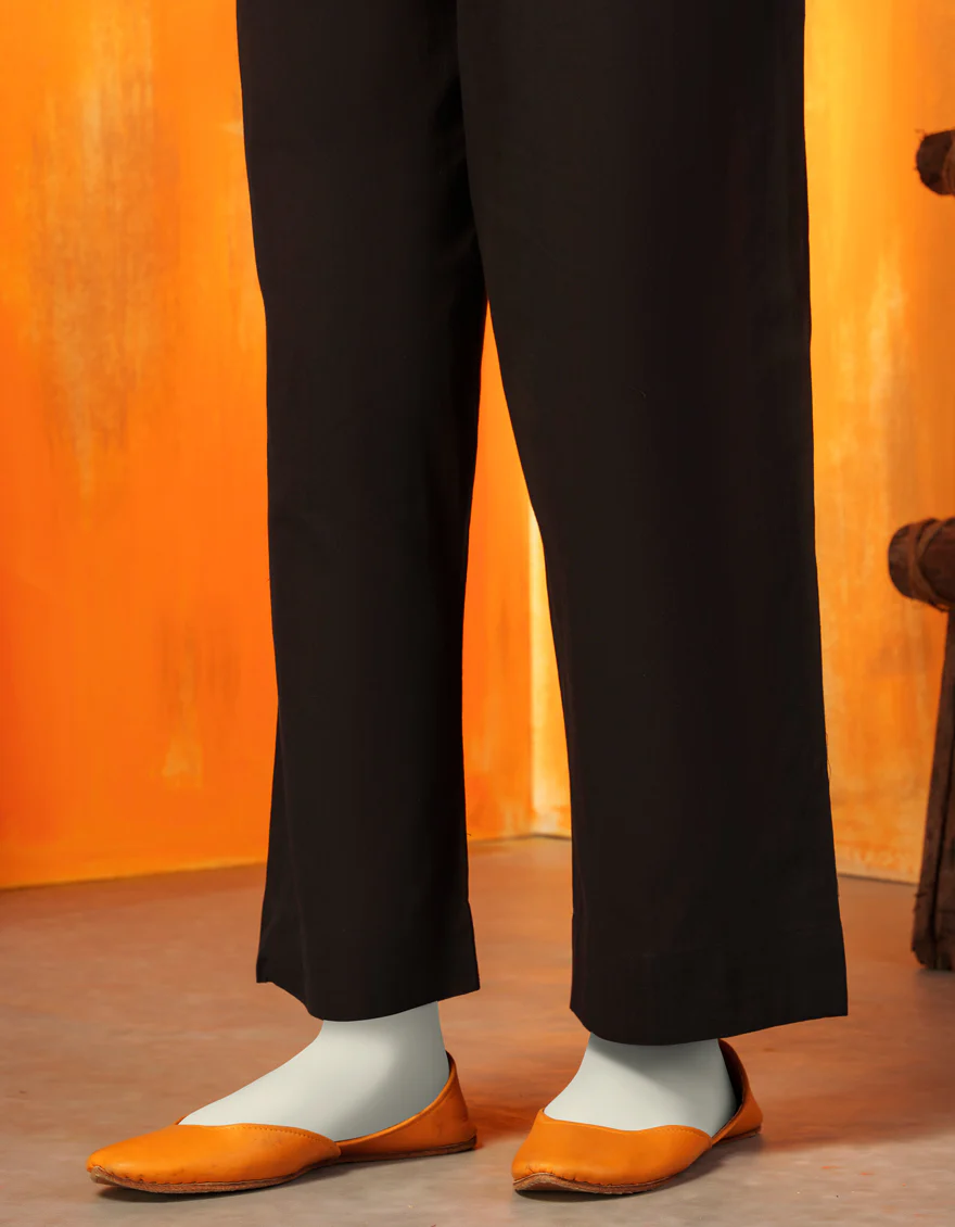 BLACK KHADDI TROUSERS | JJLT-W-24-8035 FB/TR-02