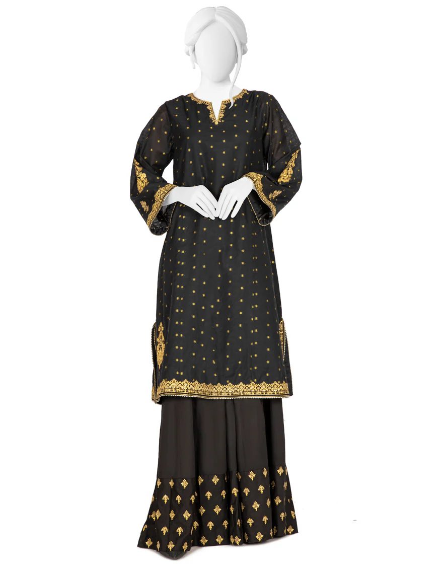 BLACK JACQUARD 3PC STITCHED | JJPW-S-JPS-US-22-3924 FB/IRIS BLACK