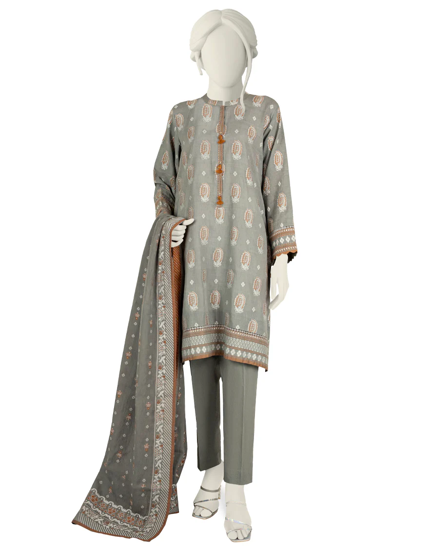 GREY JACQUARD 3PC STITCHED | JJPW-S-JPW-US-22-023 FB/ZEB