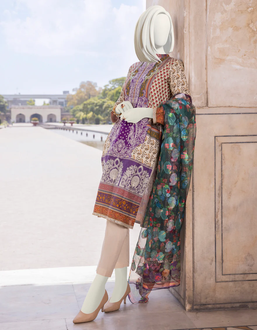 CREAM CAMBRIC 3PC STITCHED | JJPW-S-JPWS-US-22-373 FB/SERENA