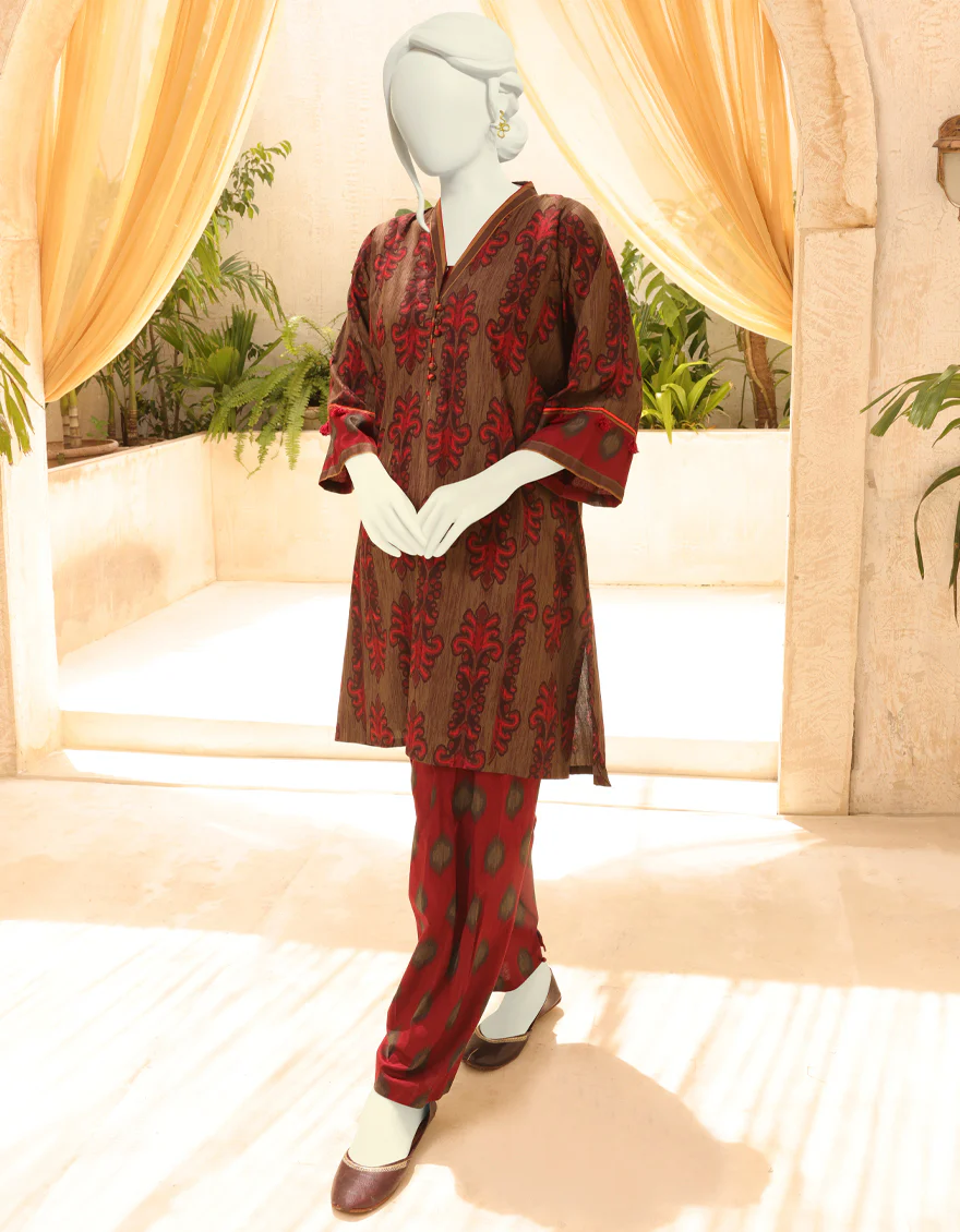 BROWN CAMBRIC 2PC STITCHED | JJPW-S-JW2-US-22-2001 FB/NINEVA