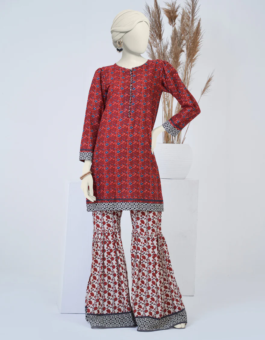 RED CAMBRIC 2PC STITCHED | JJPW-W-JPW2-US-23-061 FB/REBEL