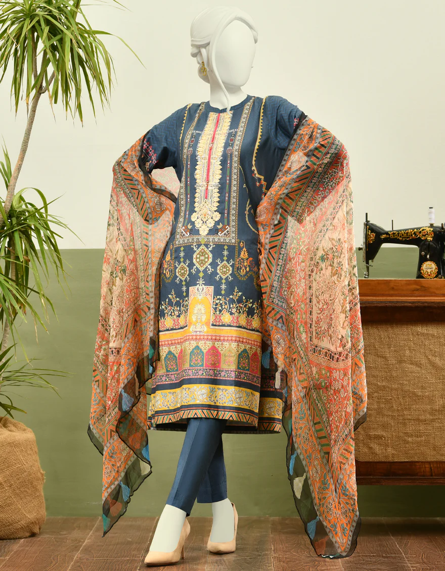 BLUE CAMBRIC 3PC STITCHED | JJPW-W-JPWS-US-22-406 FB/MARINA