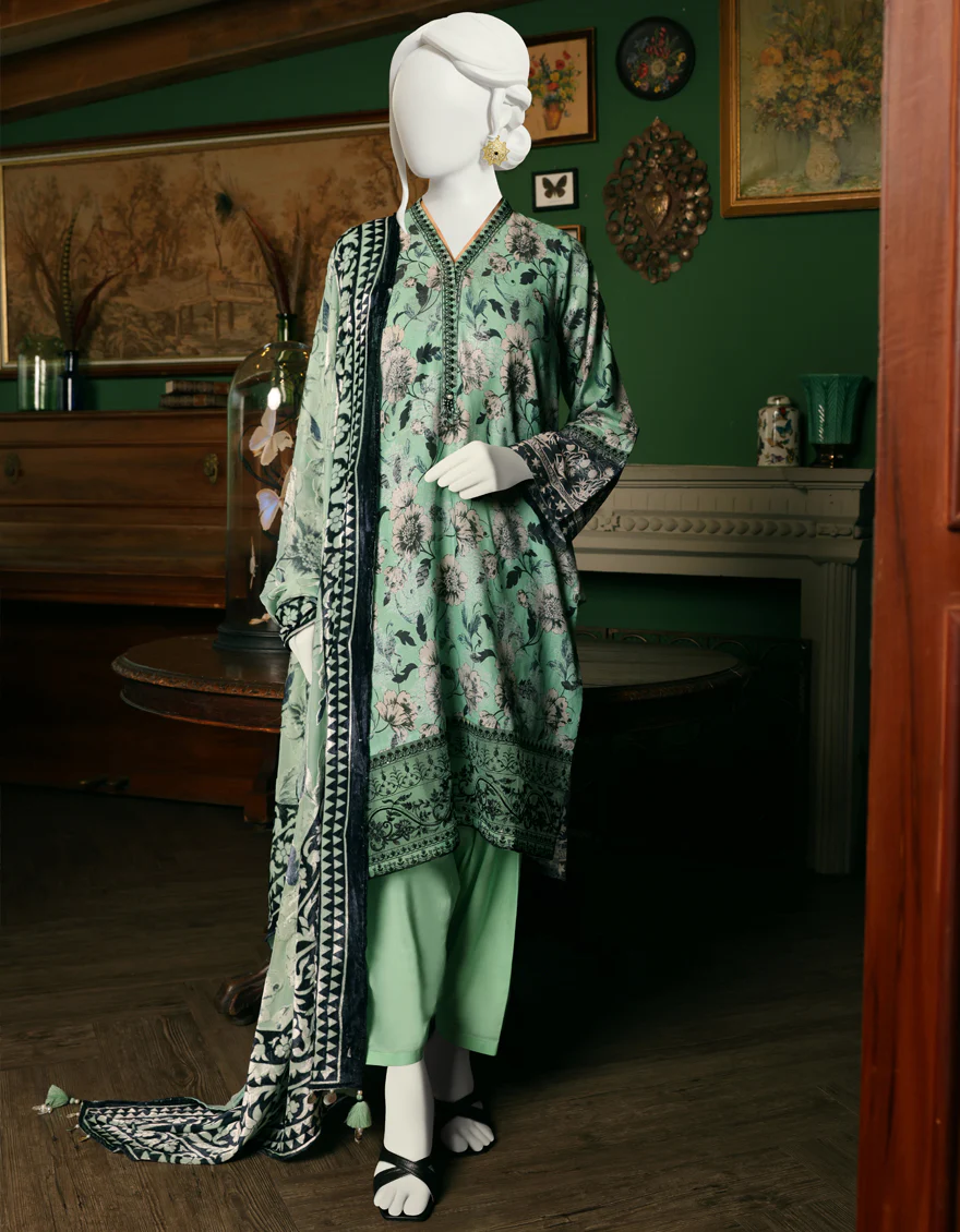 GREEN JACQUARD 3PC STITCHED | JJPW-W-JW-US-22-1756 FB/PHOENIX