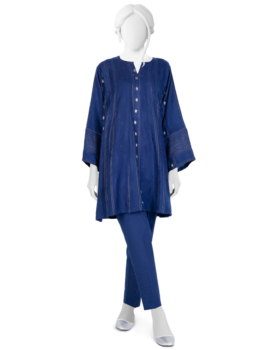 BLUE JACQUARD 2PC STITCHED | JJPW-W-JW2-US-22-2019 FB/ECHO