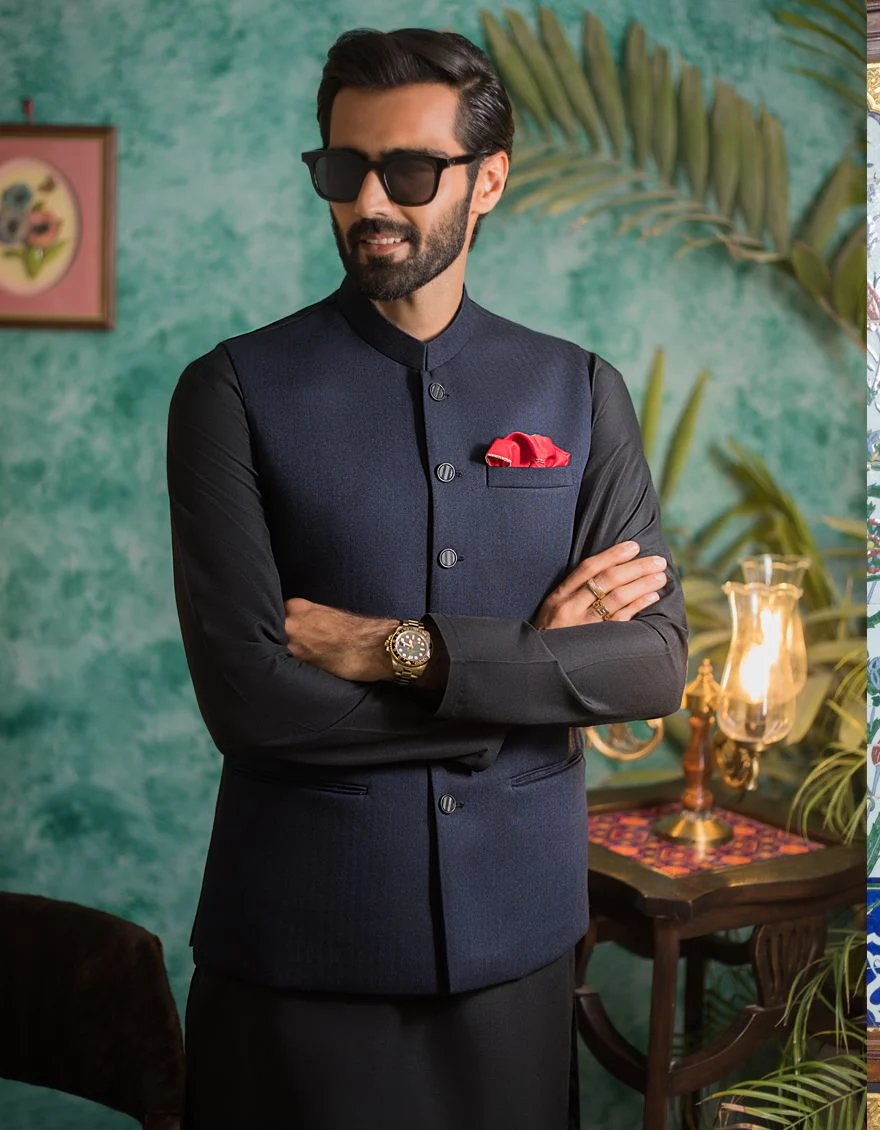 BLUE WAISTCOAT | JJVC-US-27381/S21/JJ7142