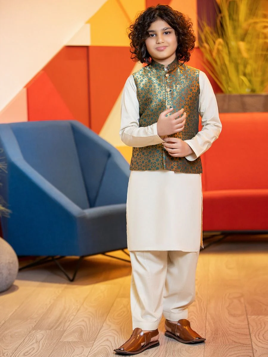 SEA GREEN WAISTCOAT | JKVC-US-33247/S20/JJ7065