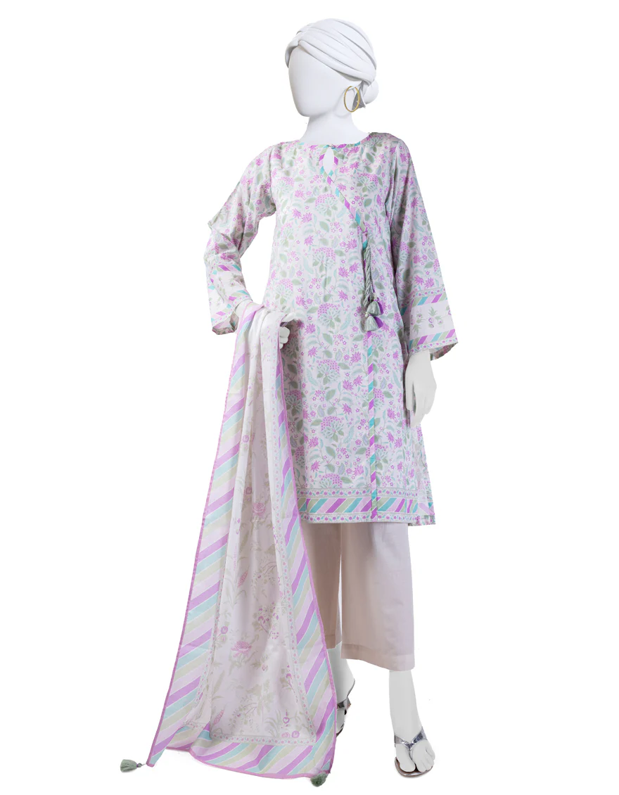 WHITE LAWN 3PC STITCHED | JLAWN-S-24-161/S RIWAAJ-03